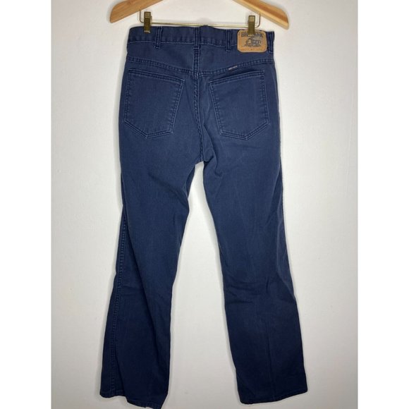 Vintage Big Yank Men's 34 Actual 30x30 Blue Pants Made in USA - Picture 4 of 7